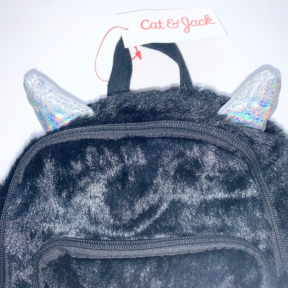 Faux-fur Mini cat backpack - Picture 4 of 7